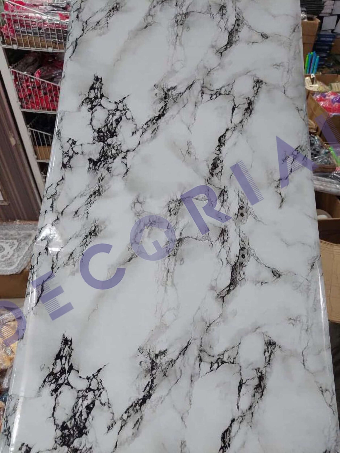 Self-Adhesive Marble Sheet Sticker – Anti-Oil & Heat Resistant