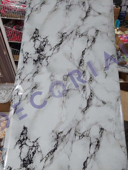 Self-Adhesive Marble Sheet Sticker – Anti-Oil & Heat Resistant