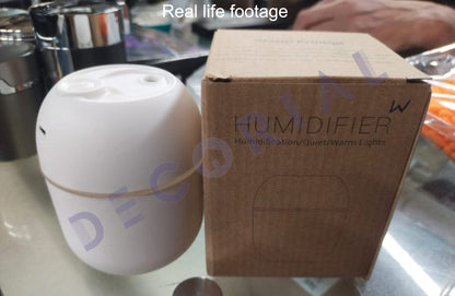 Portable USB Air Humidifier with Warm LED Outline