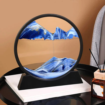 3D Moving Sandscapes Frame | 7-Inch Sand Decorative Showpiece (Random Color)