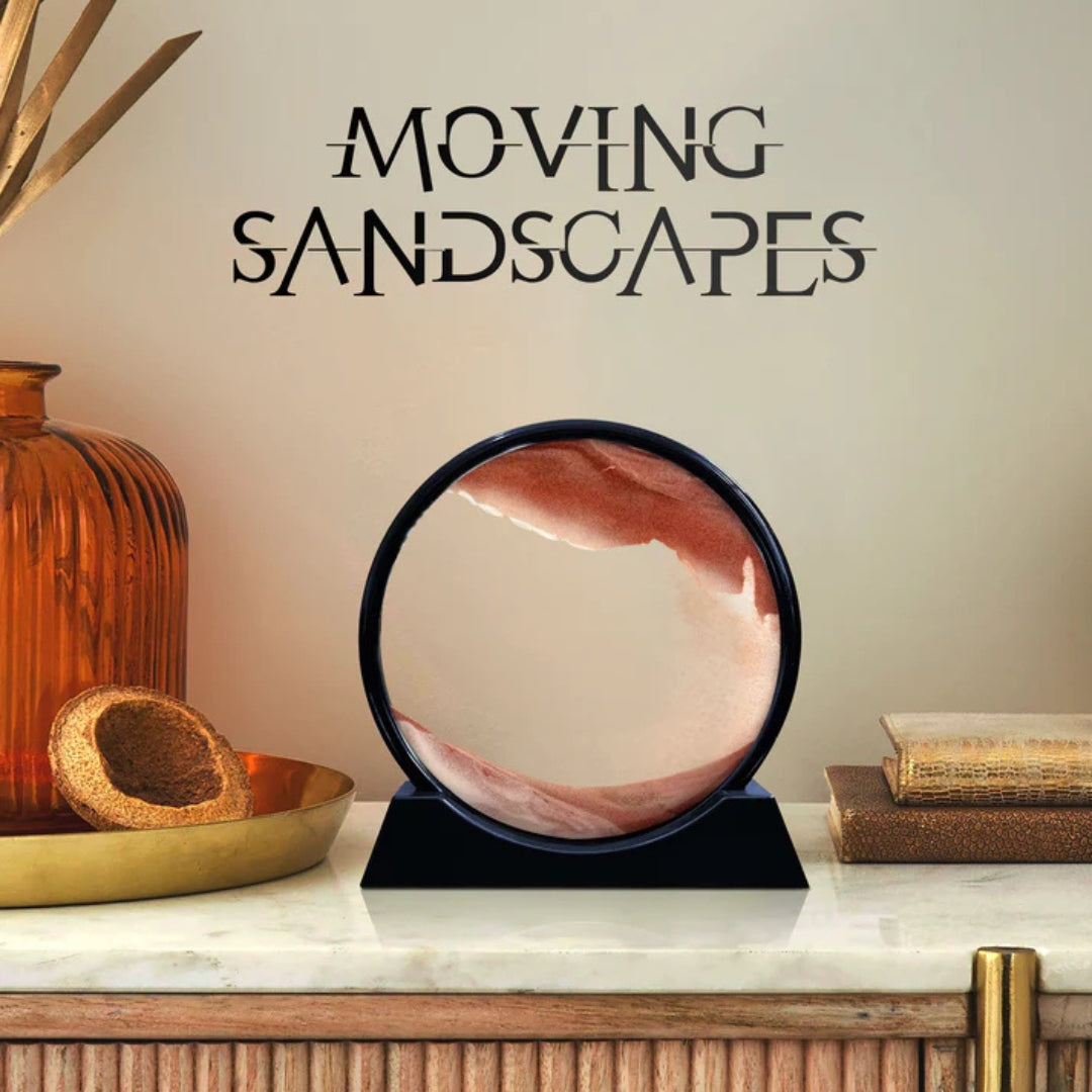 3D Moving Sandscapes Frame | 7-Inch Sand Decorative Showpiece (Random Color)